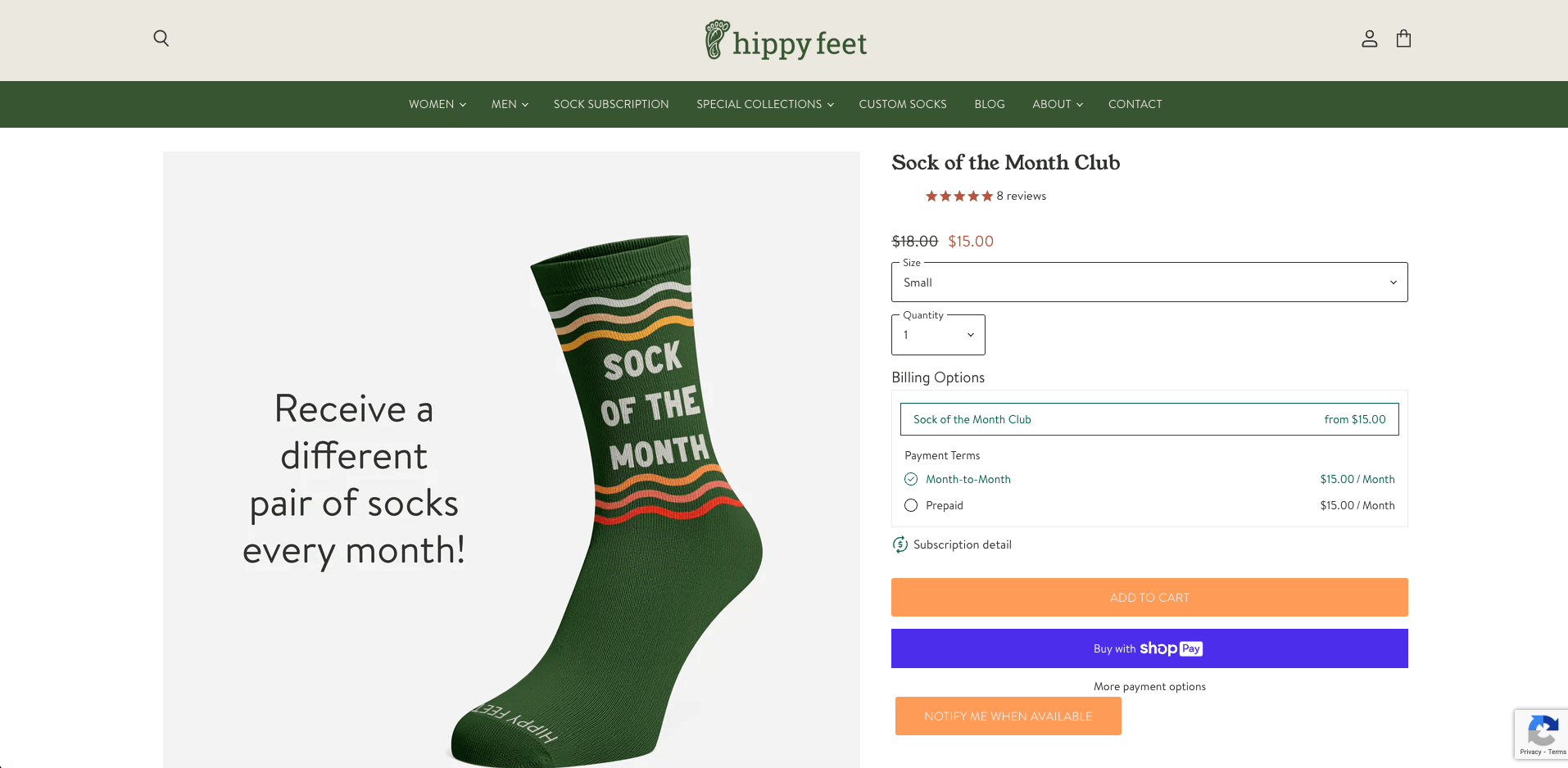 Hippy Feet Sock of The Month Club holiday gift guide