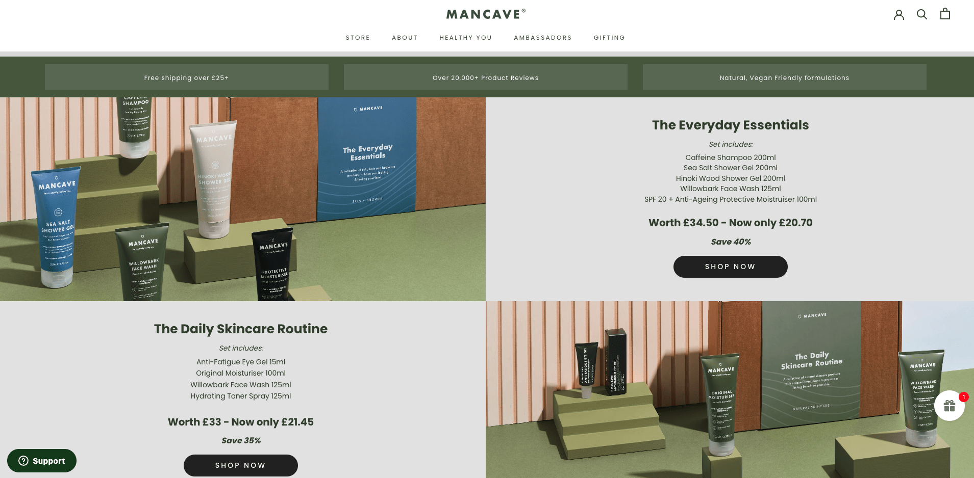 ManCave Holiday Gift Sets holiday gift guide