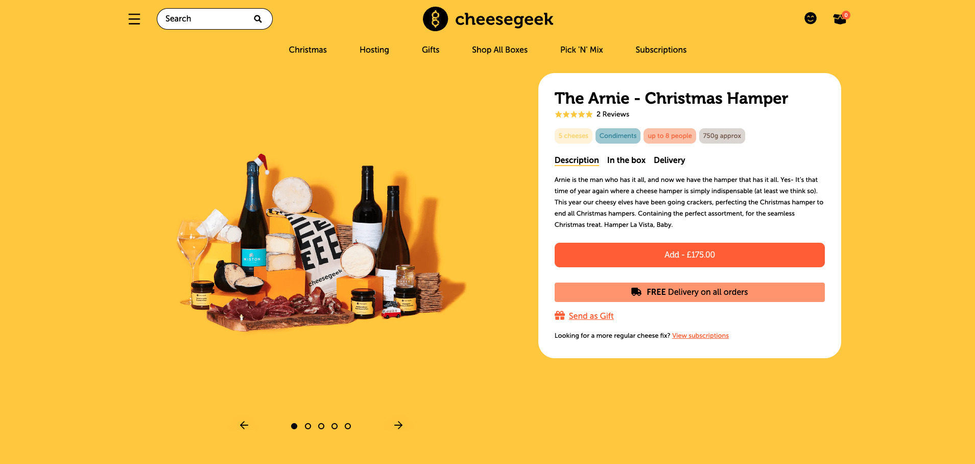The Cheese Geek Christmas Hamper holiday gift guide