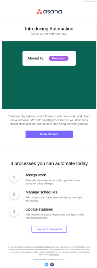 asana best email subject lines