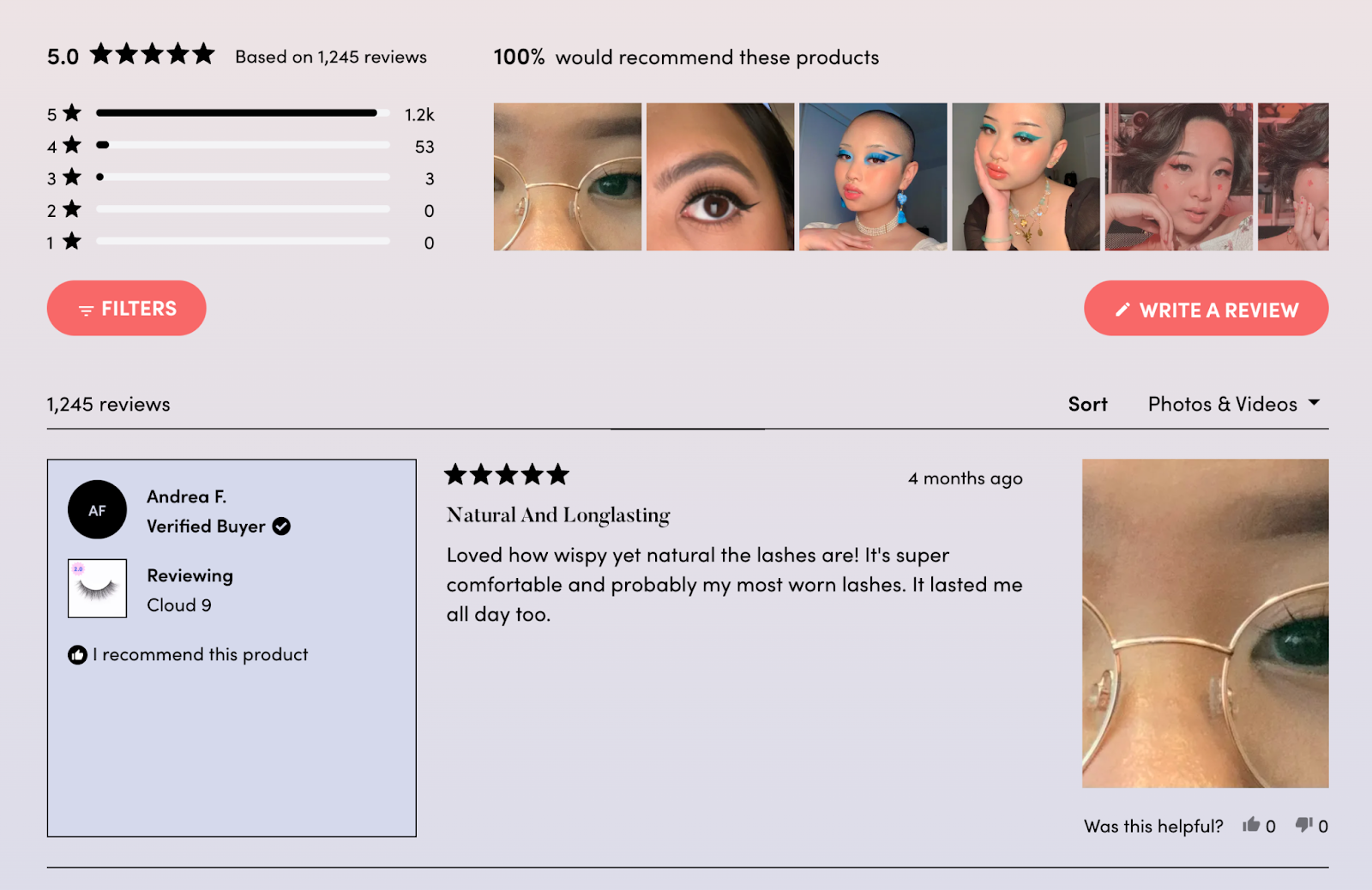 doe lashes reviews beauty ecommerce