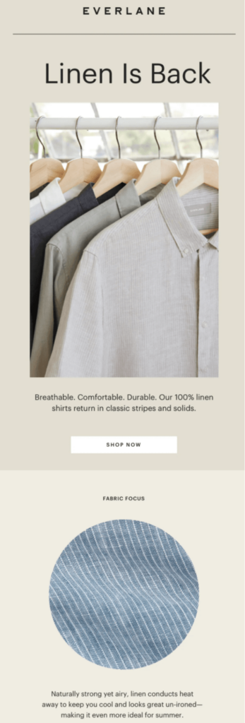 everlane linen best email subject lines