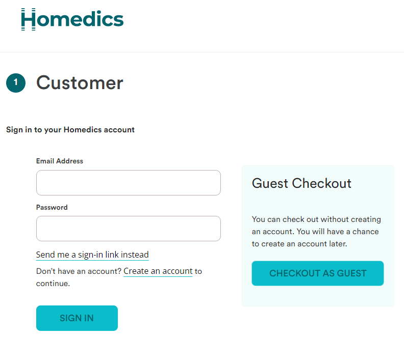 homedics checkout bigcommerce websites