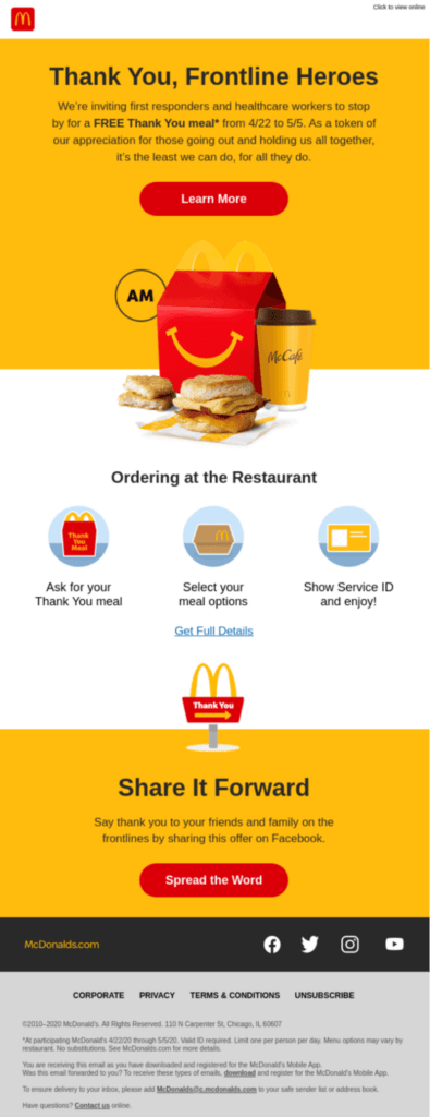 mcdonalds best email subject lines