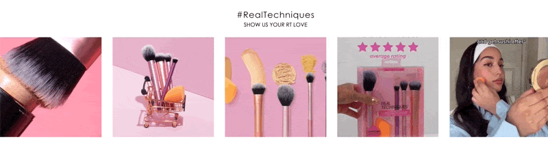 real techniques ugc carousel beauty ecommerce