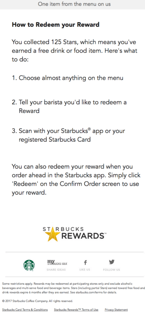 starbucks rewards best email subject lines