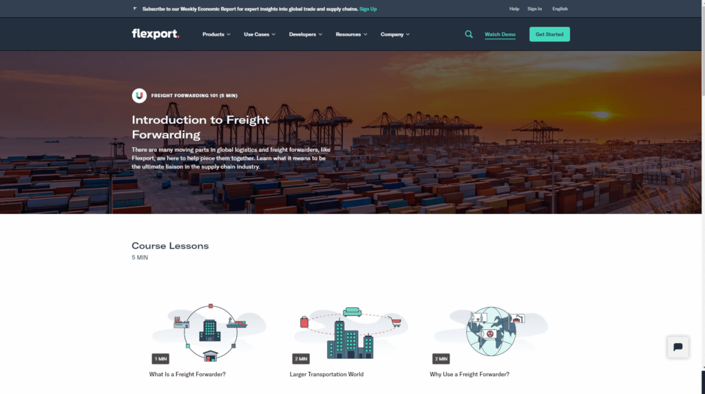 flexport freight forwarding course ecommer