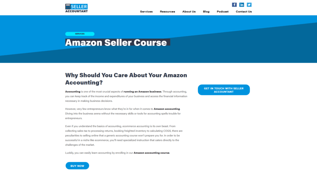seller accountant amazon ecommerce courses