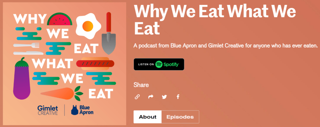 blue apron podcast marketing channels