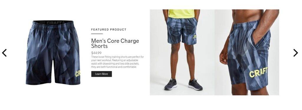 craft collection detail shopify landing page examples