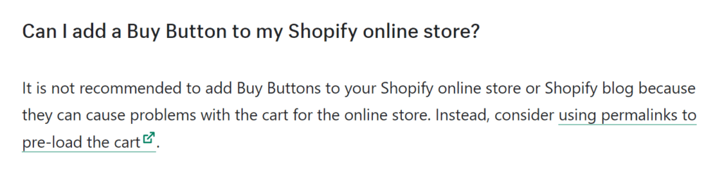 shopify buy button can add to shopify shopify buy button