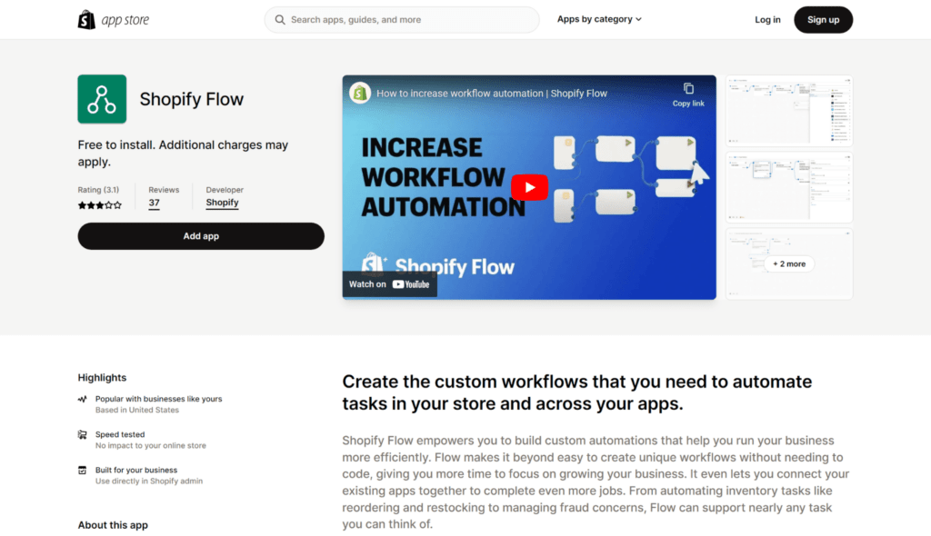 shopify flow shopify integrations