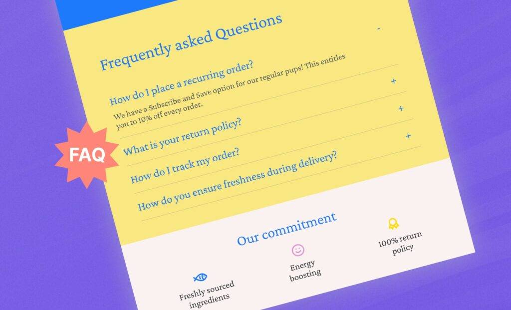 How to Create Shopify FAQ Pages To Answer Their Burning Questions ecommerce ai prompts