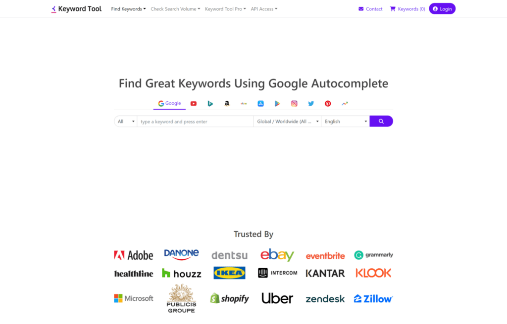 keyword tool product research tools