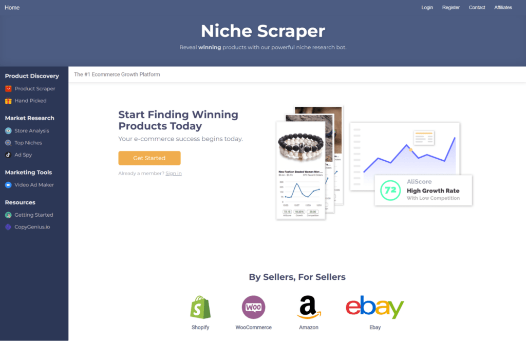 niche scraper product research tools