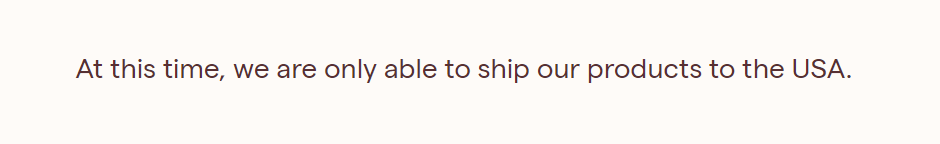 only ship in usa shopify shipping policy