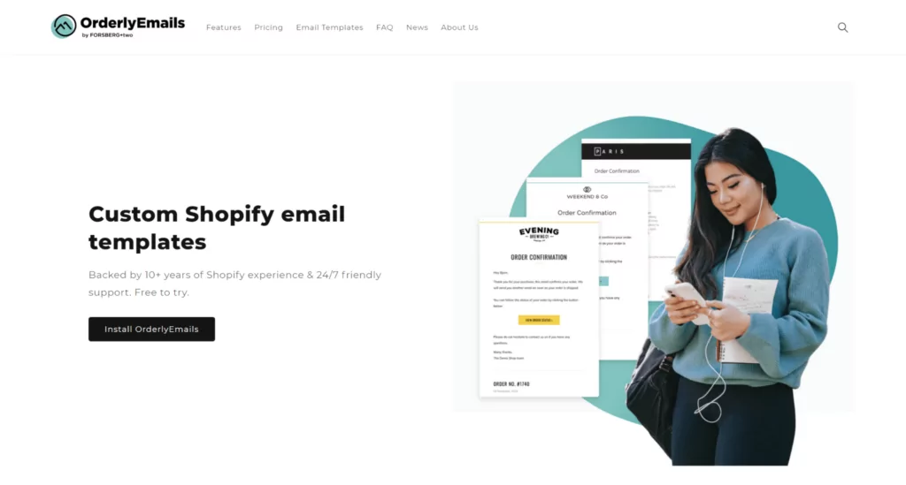 orderly emails shopify email marketing