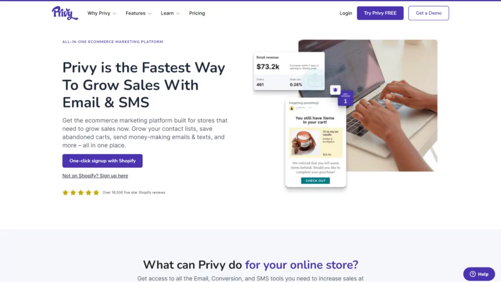 privy shopify email marketing