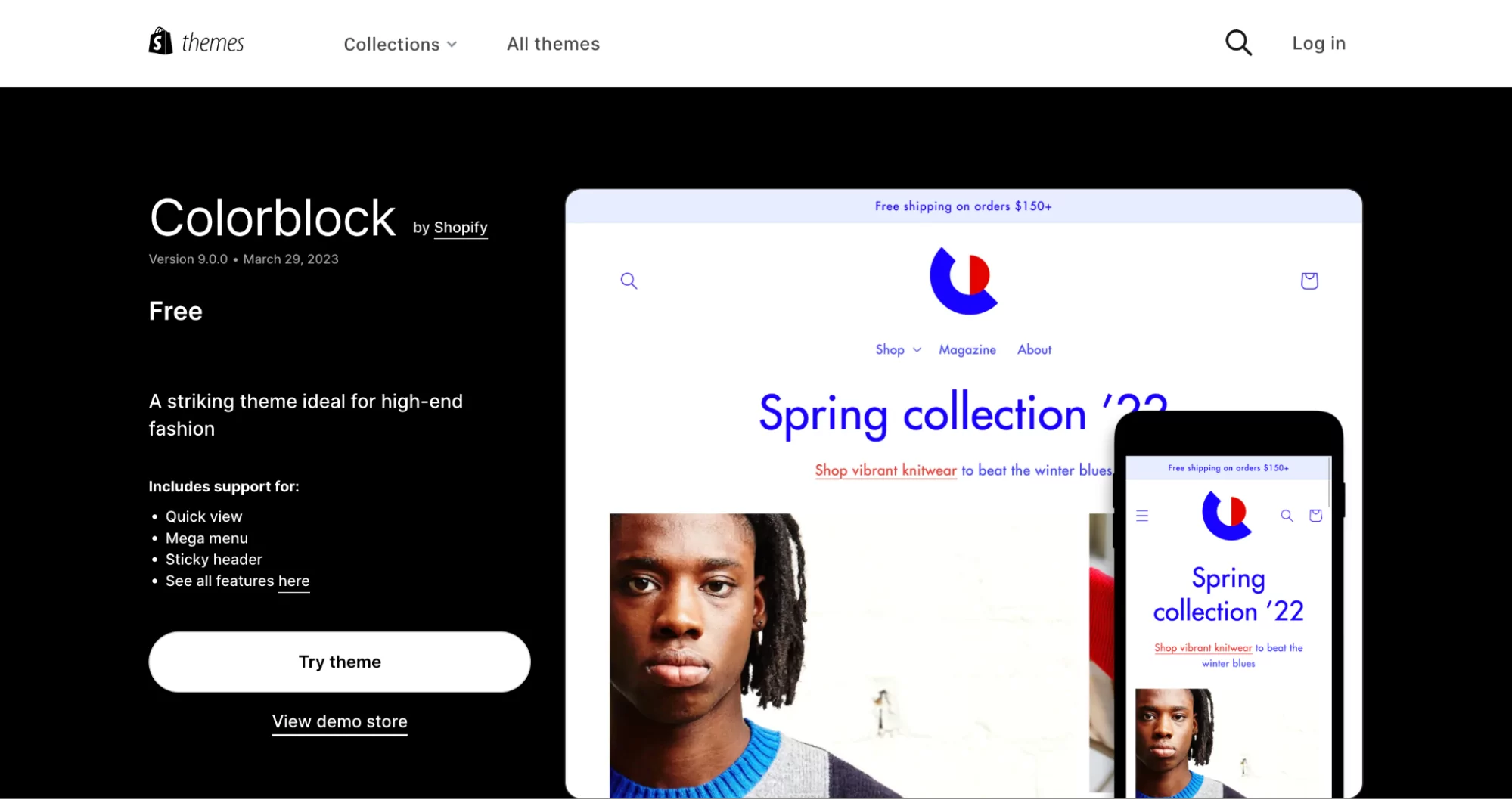 Best Shopify Themes Colorblock best shopify themes
