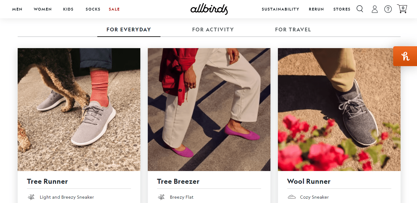 allbirds 2 ecommerce business examples