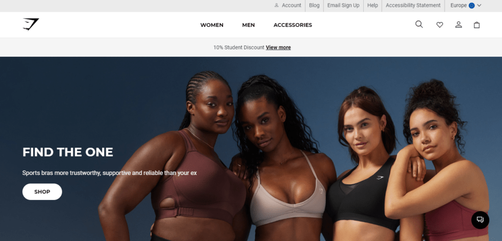 gymshark ecommerce business examples