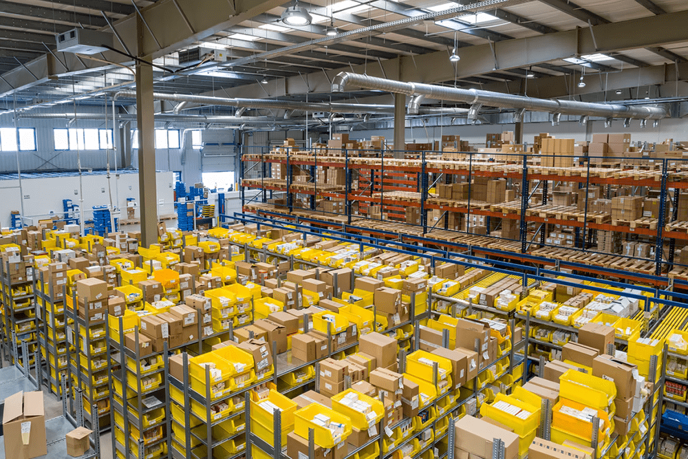Image of a fulfillment warehouse