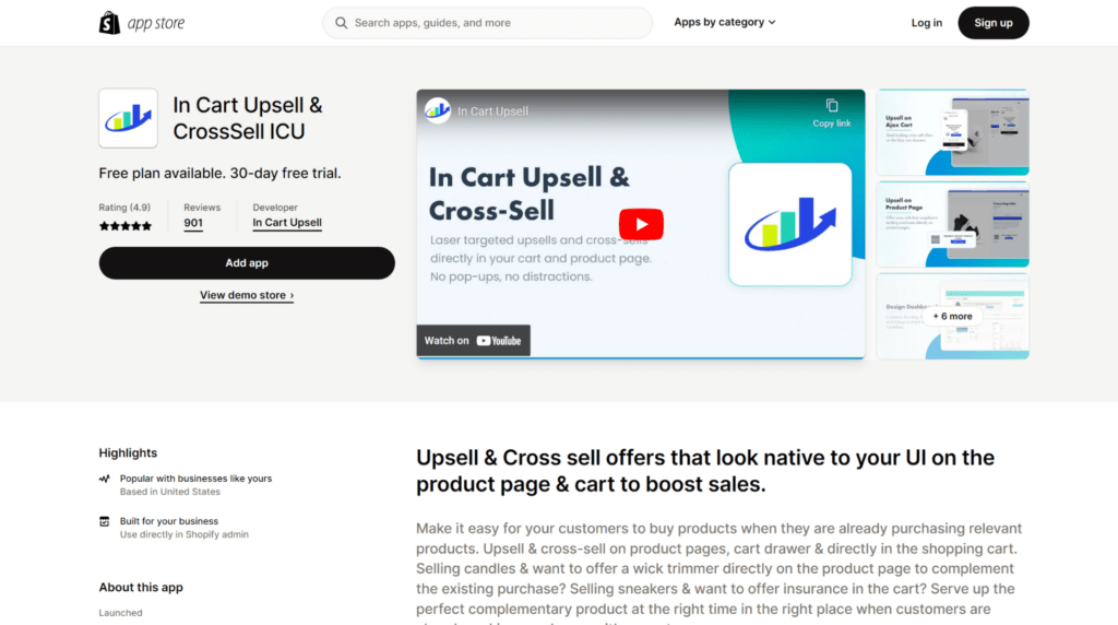 in cart upsell shopify upsell apps