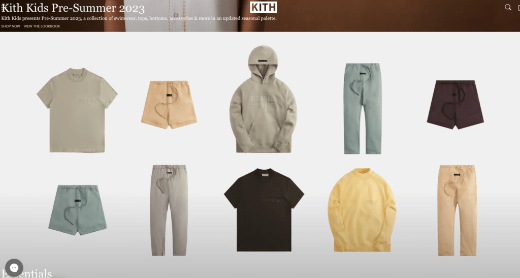 kith ecommerce business examples