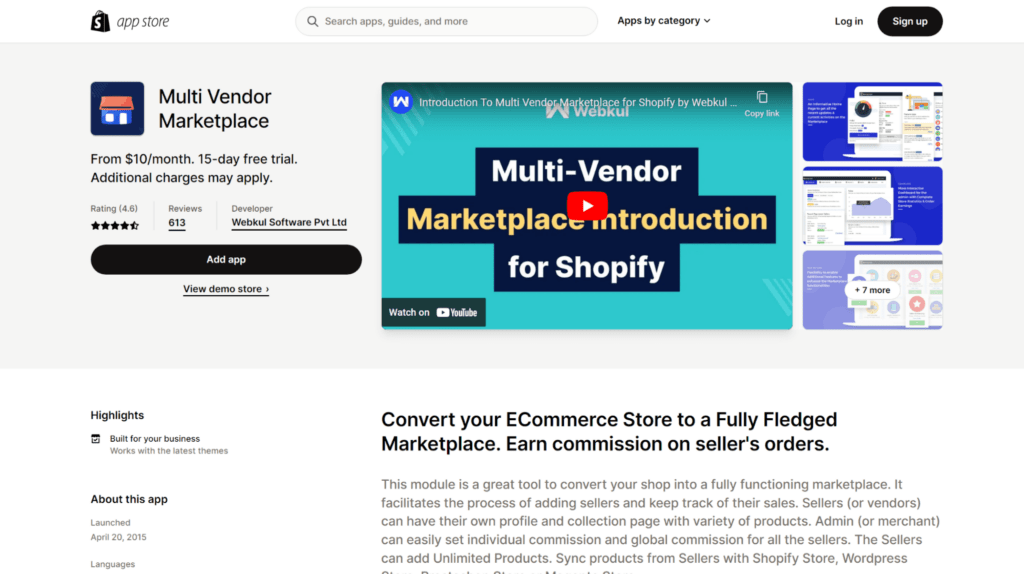 multi vendor marketplace shopify marketplace