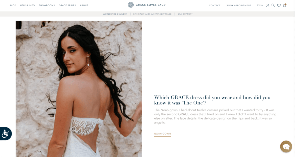 Grace Loves Lace Ecommerce Website Design 2 ecommerce website design