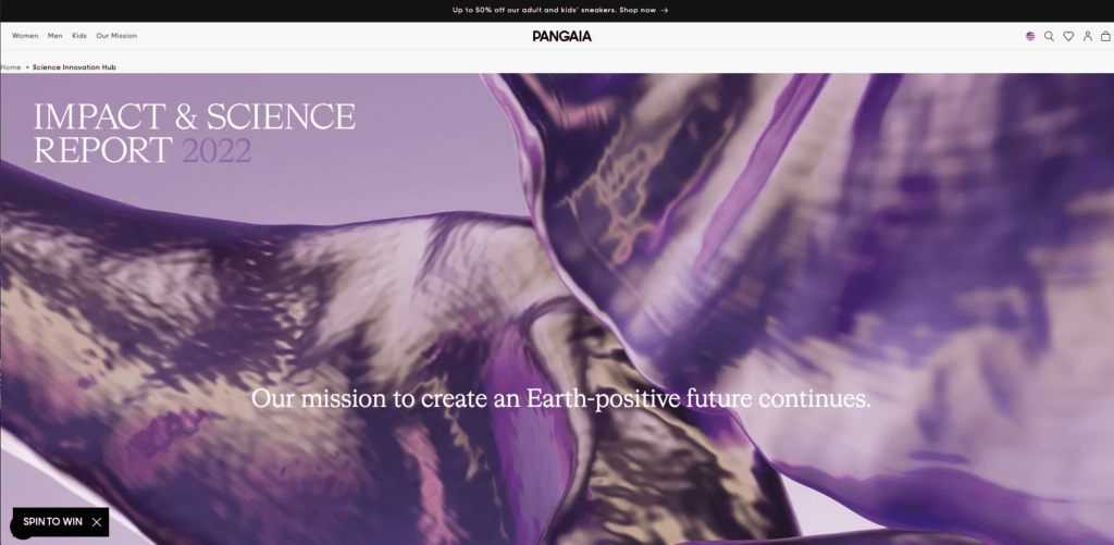 PANGAIA Ecommerce Website Design 2 ecommerce website design