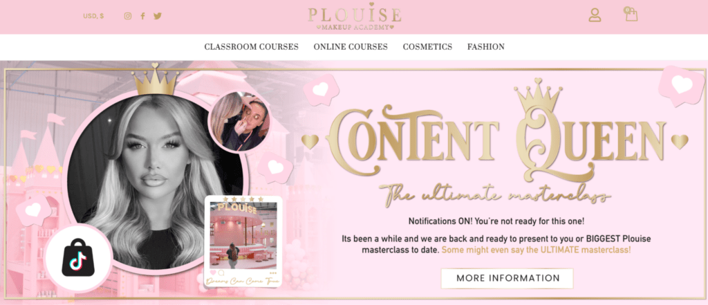PLouise Online Courses 1 shopify beauty stores