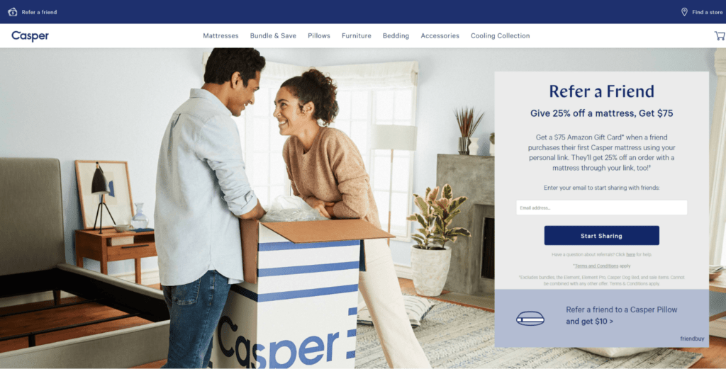 casper referral how to promote your shopify store