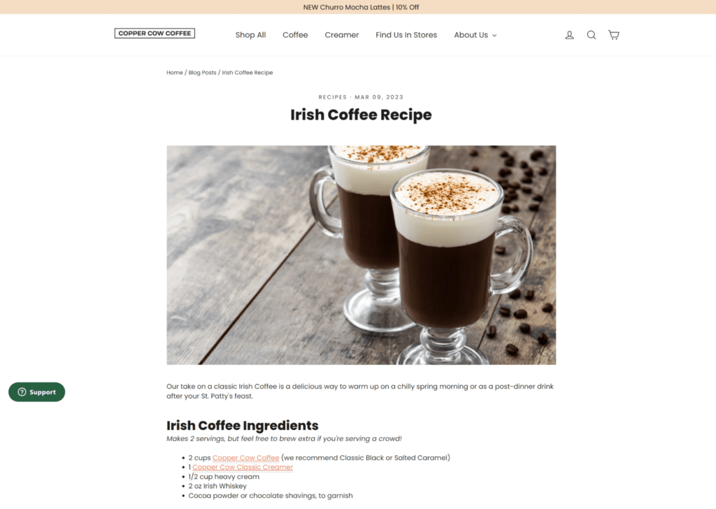 copper cow recipe how to promote your shopify store