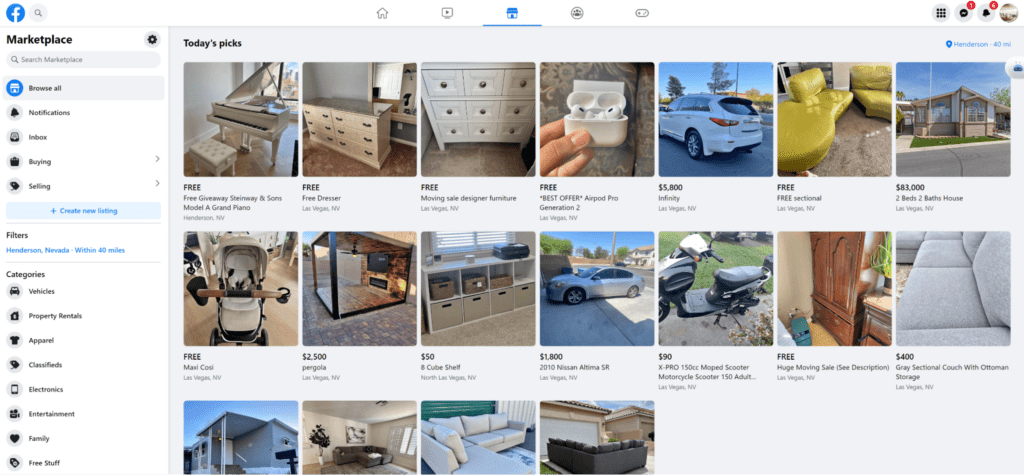 marketplace todays picks how to sell on facebook marketplace