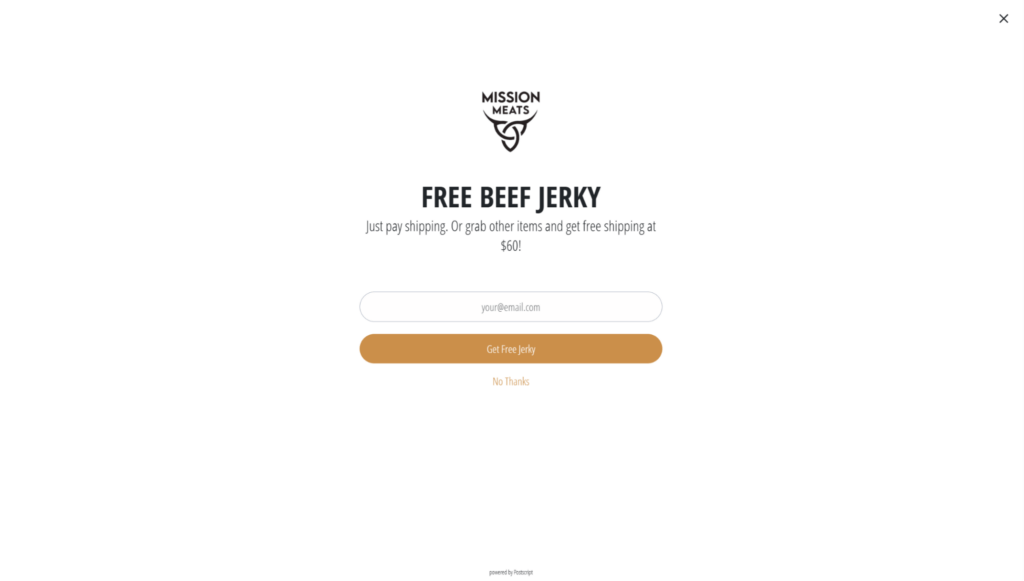 mission meats free beef jerky shopify free shipping