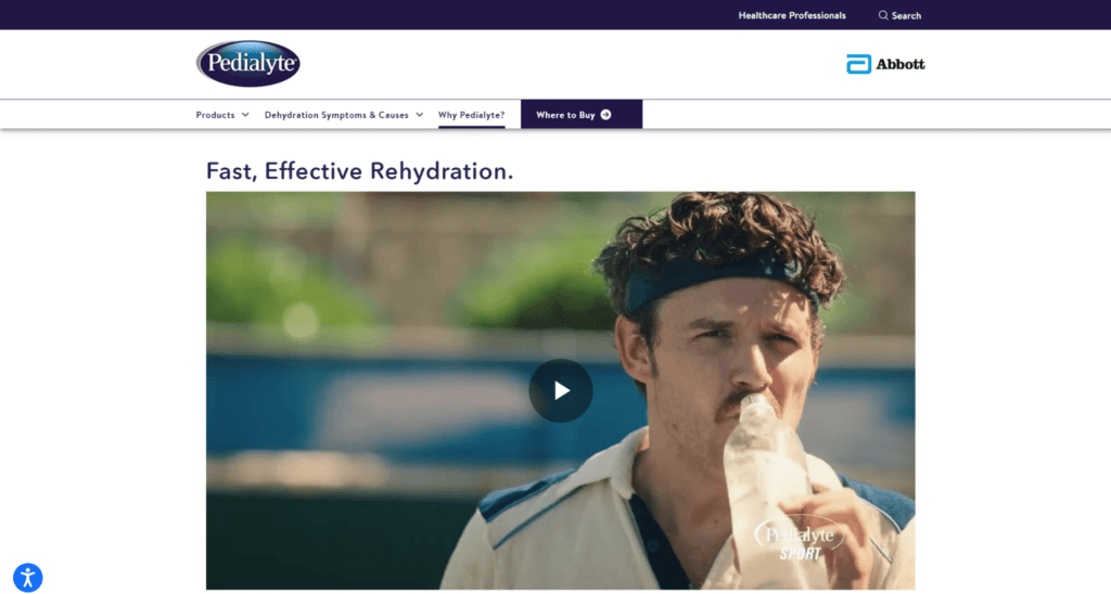 pedialyte lp video ppc landing pages