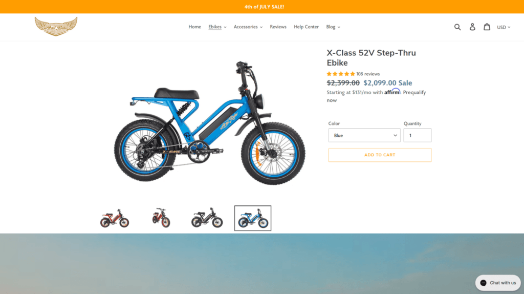 ariel rider product page ecommerce testimonial pages