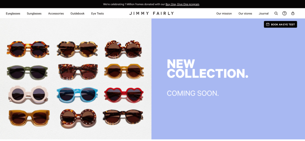 Jimmy Fairly coming soon page