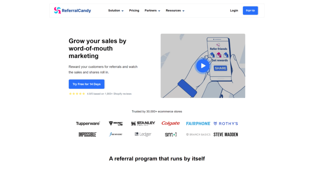 referralcandy loyalty apps for small business