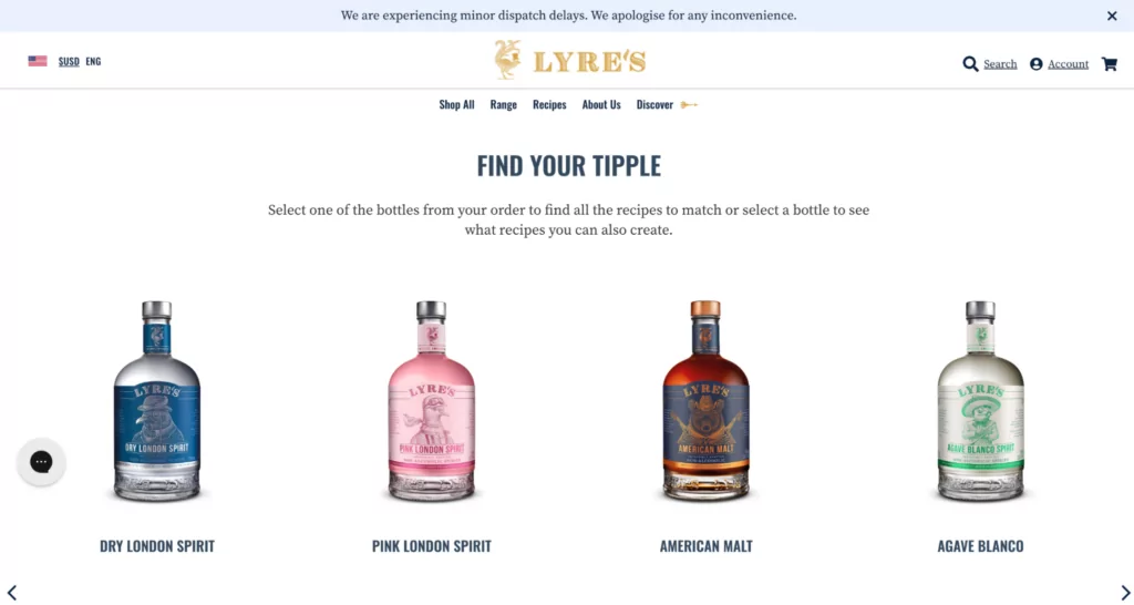 Lyres Ecommerce Landing Page 2 ecommerce landing pages
