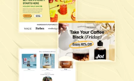 amazing black friday landing pages subscription box business