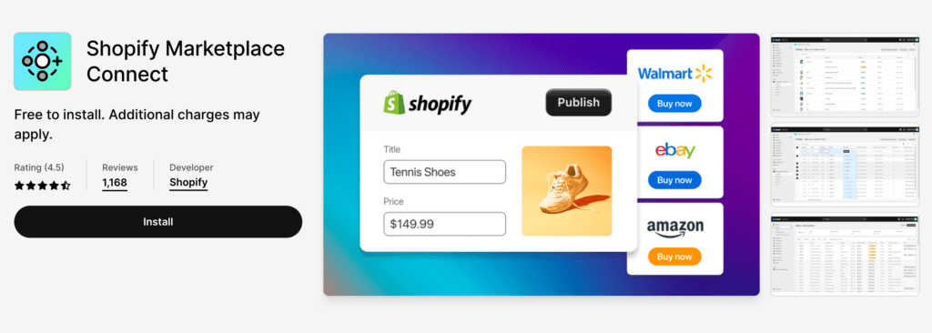 Marketplace Connect shopify ebay integration