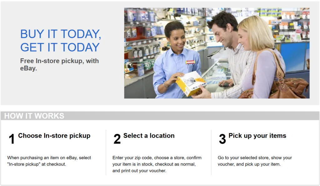 ebay pick up options shopify vs ebay