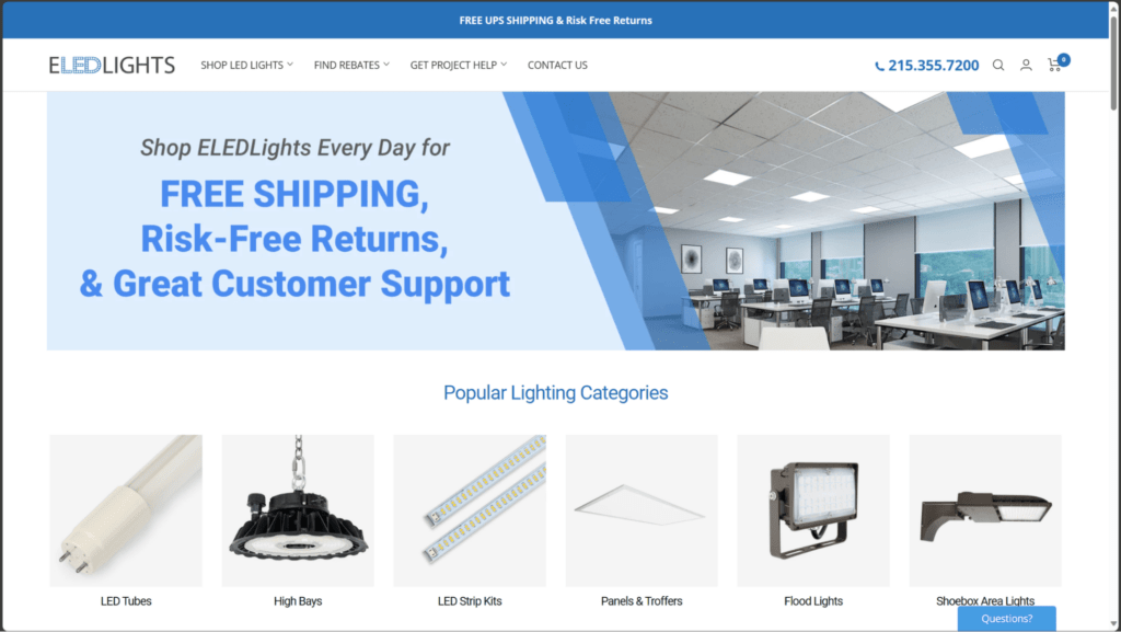 eled lights focal store shopify focal theme