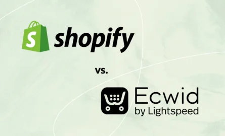 shopify vs ecwid ecommerce landing pages
