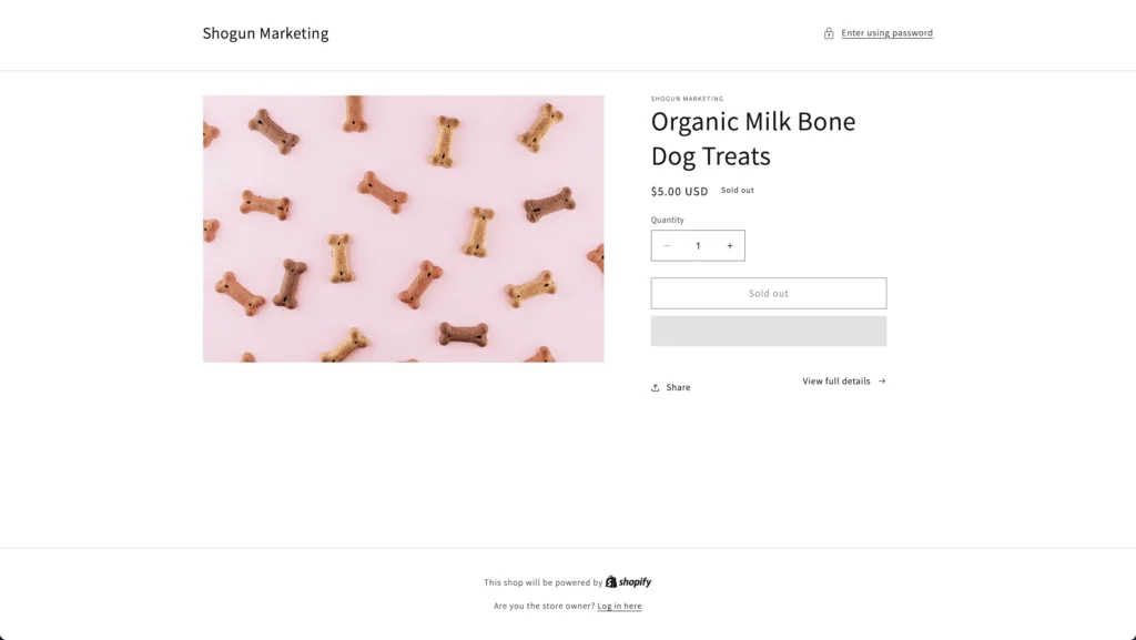 Adding the newly created page to your store navigation in Shopify