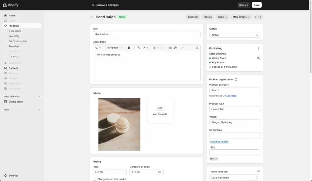 Optimizing your collection page in Shopify admin through the product elements options